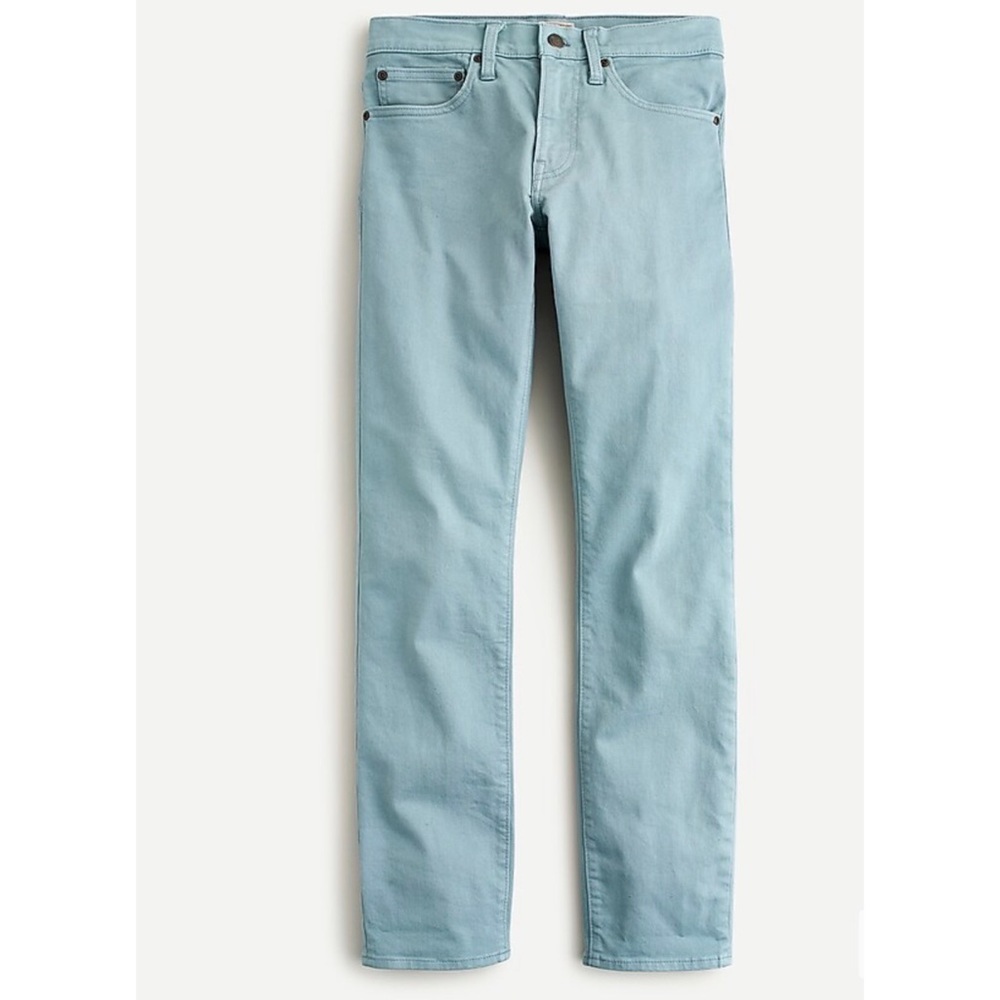 J. Crew 484 Stretch Slim Narrow Tapered Leg Light Blue 34” Inseam - Picture 2 of 7